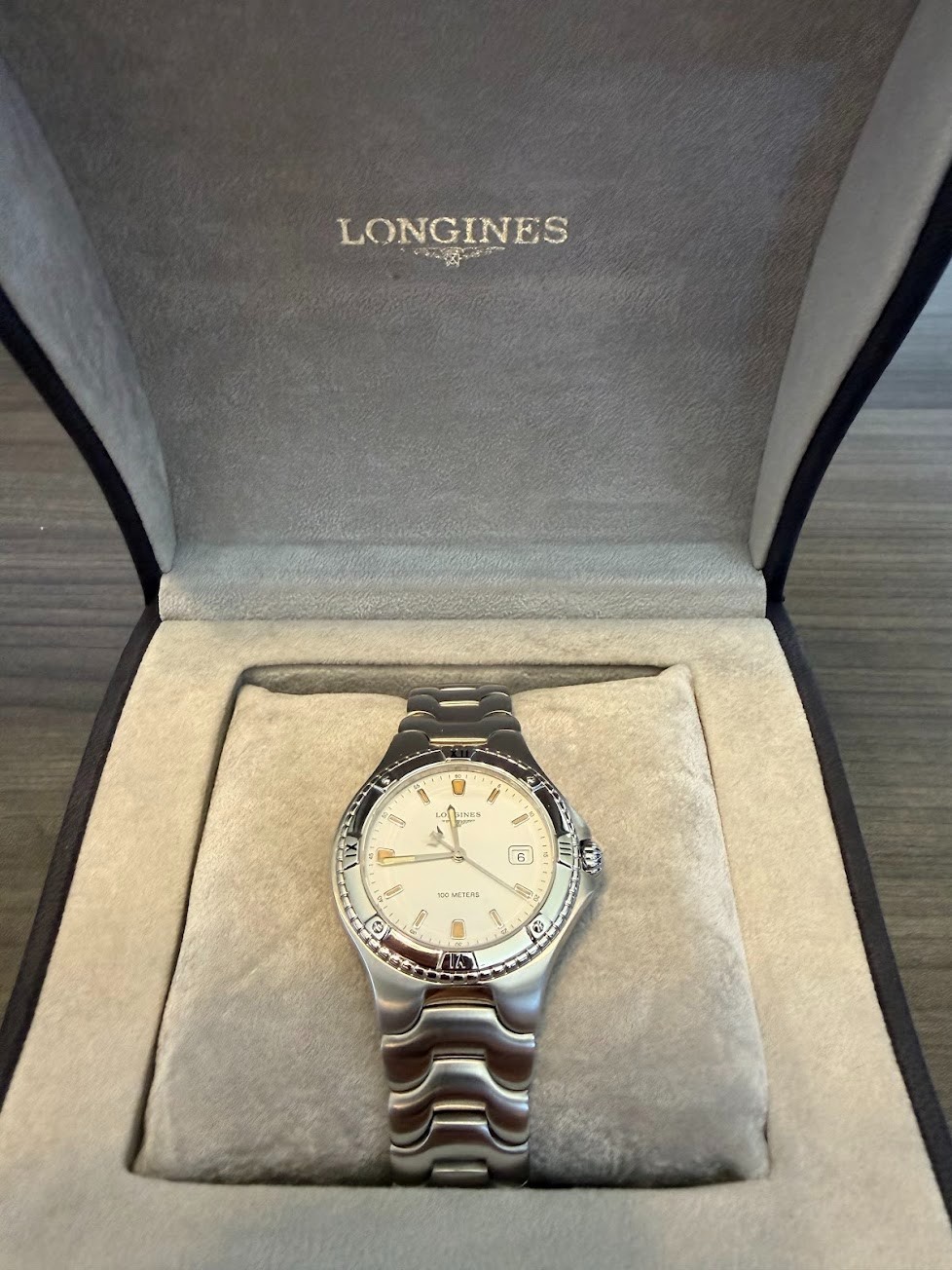 Longines Sport Wing L3.612.4.12.6 NOS Unworn Quartz Watch Box Tag Booklet