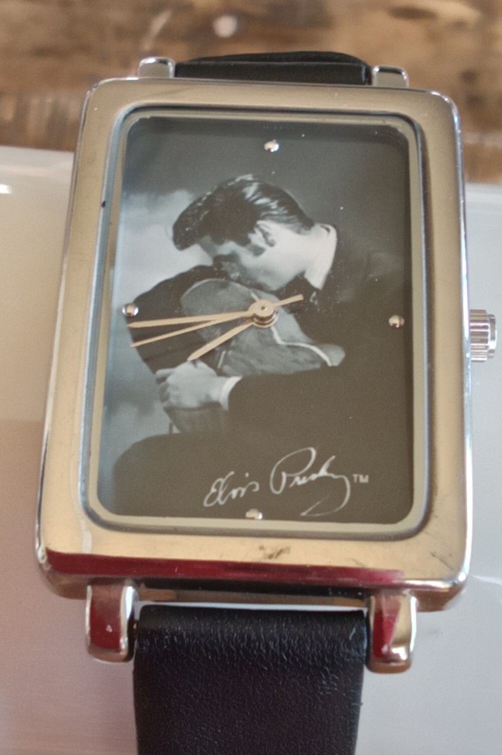Elvis Presley Watch Collectible Leather Band -none working