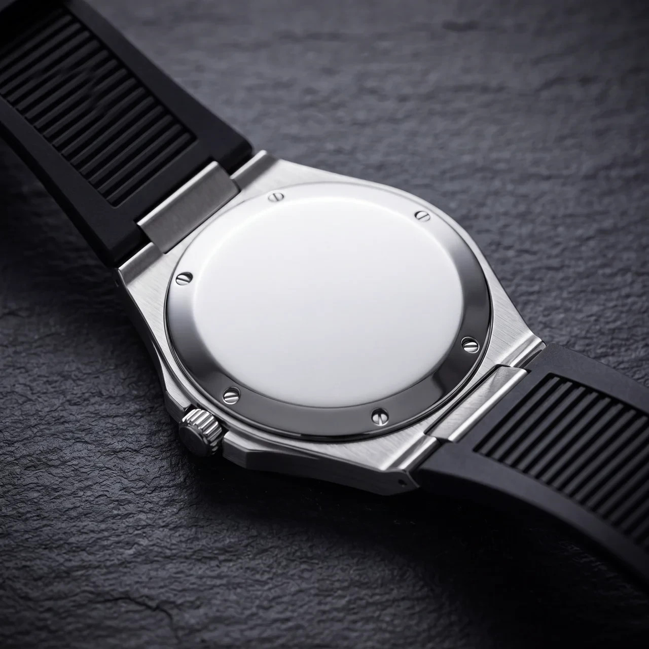 COSO Valtor Automatic Ice Blue Dial Steel Black Rubber Strap