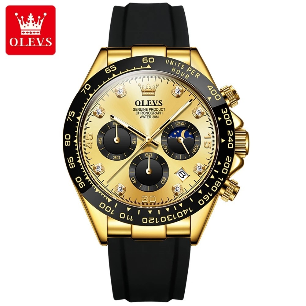 Waterproof Quartz Luxury Men’s Watch OLEVS Business Luminous Date Men Strap