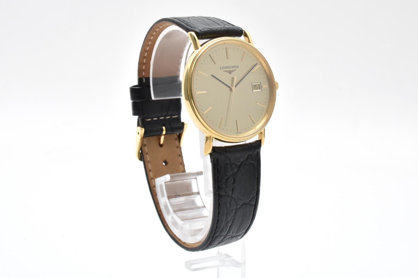 ▶[ MINT ] Longines Grand Classic L4.720.2 33mm Gold Dial Date Quartz Men’s Watch