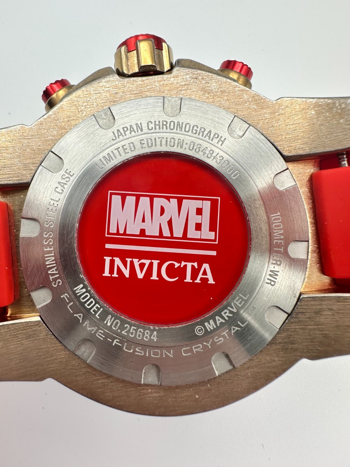 INVICTA Marvel ‘Iron Man’ Quartz Limited Edition 53mm Chronograph Watch