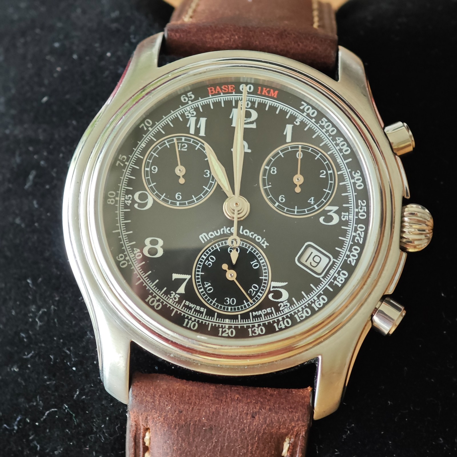 Maurice Lacroix Chronograph Ref. 04724 Swiss Made Rare Men’s Watch (W0128)