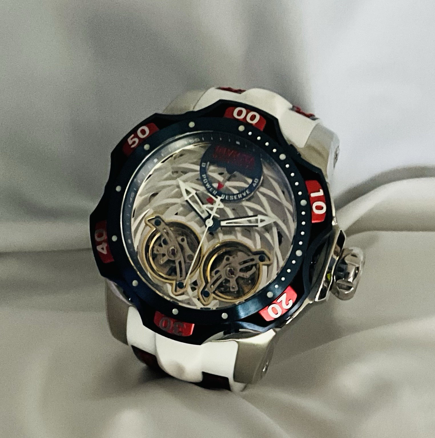 Invicta Reserve Venom Double Open Heart Escapement Automatic Watch # 34470