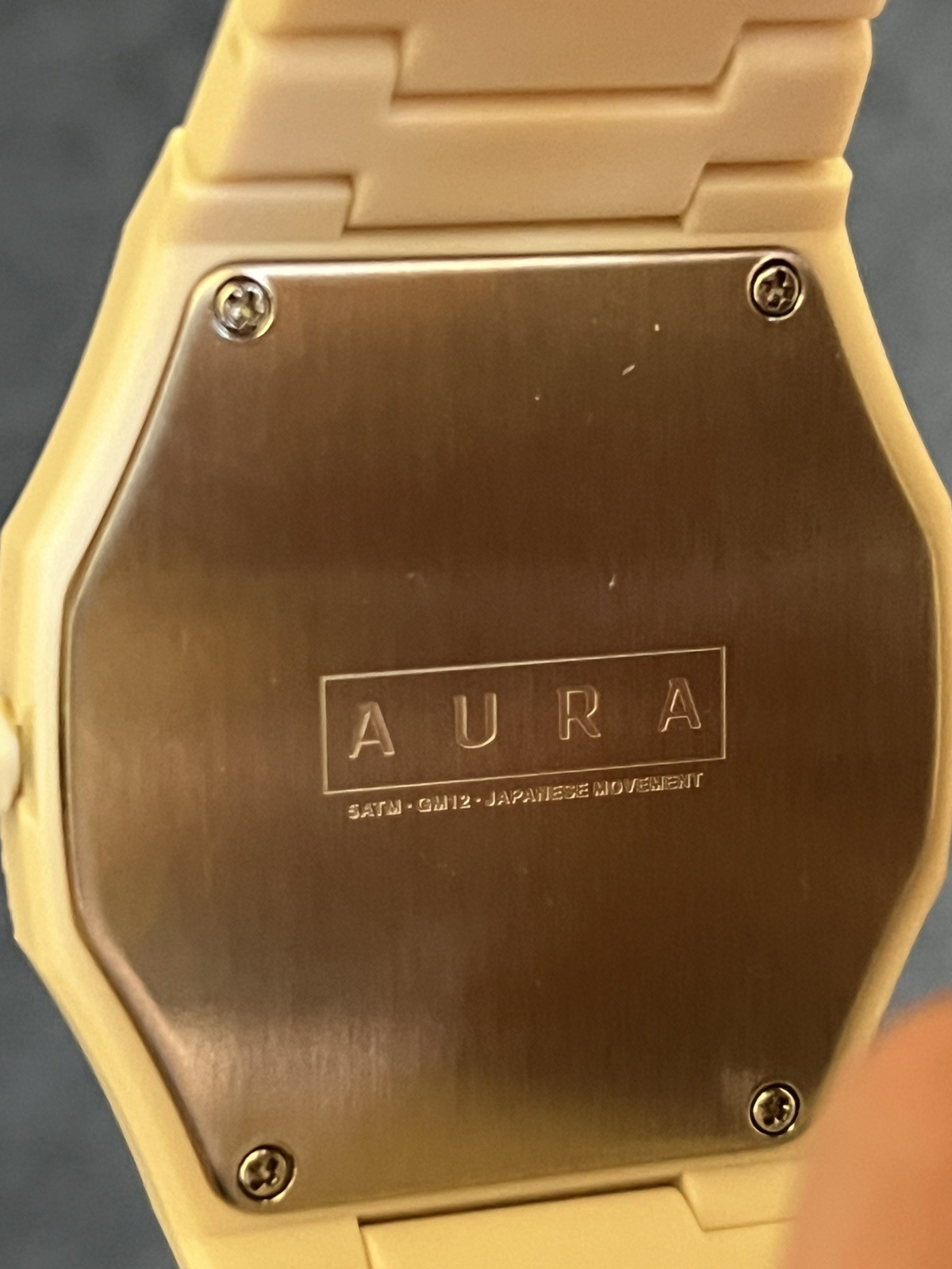 AURA Polycarbonate: ALMOND Color (The Viral Discontinued Watch-Super Rare Color)