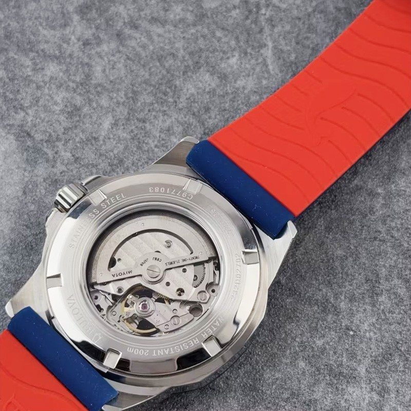Bulova Marine Star 98A225 Automatic Men’s Watch White Dial Blue Rubber Strap