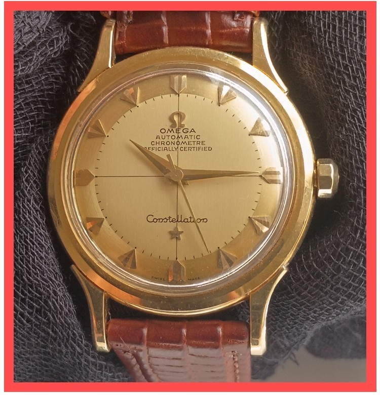 18k Solid Gold OMEGA Constellation Arrow Markers Automatic Vintage Men’s Watch