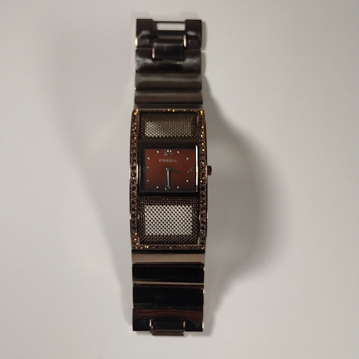 Women’s Fossil Stainless Steel Watch – Bronze Tone – Tested & Working