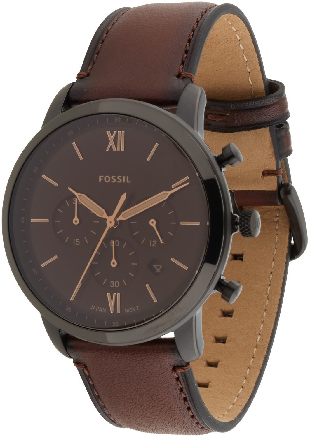 Fossil Men’s Neutra Quartz Dark Brown Dial Watch – FS6163 NEW