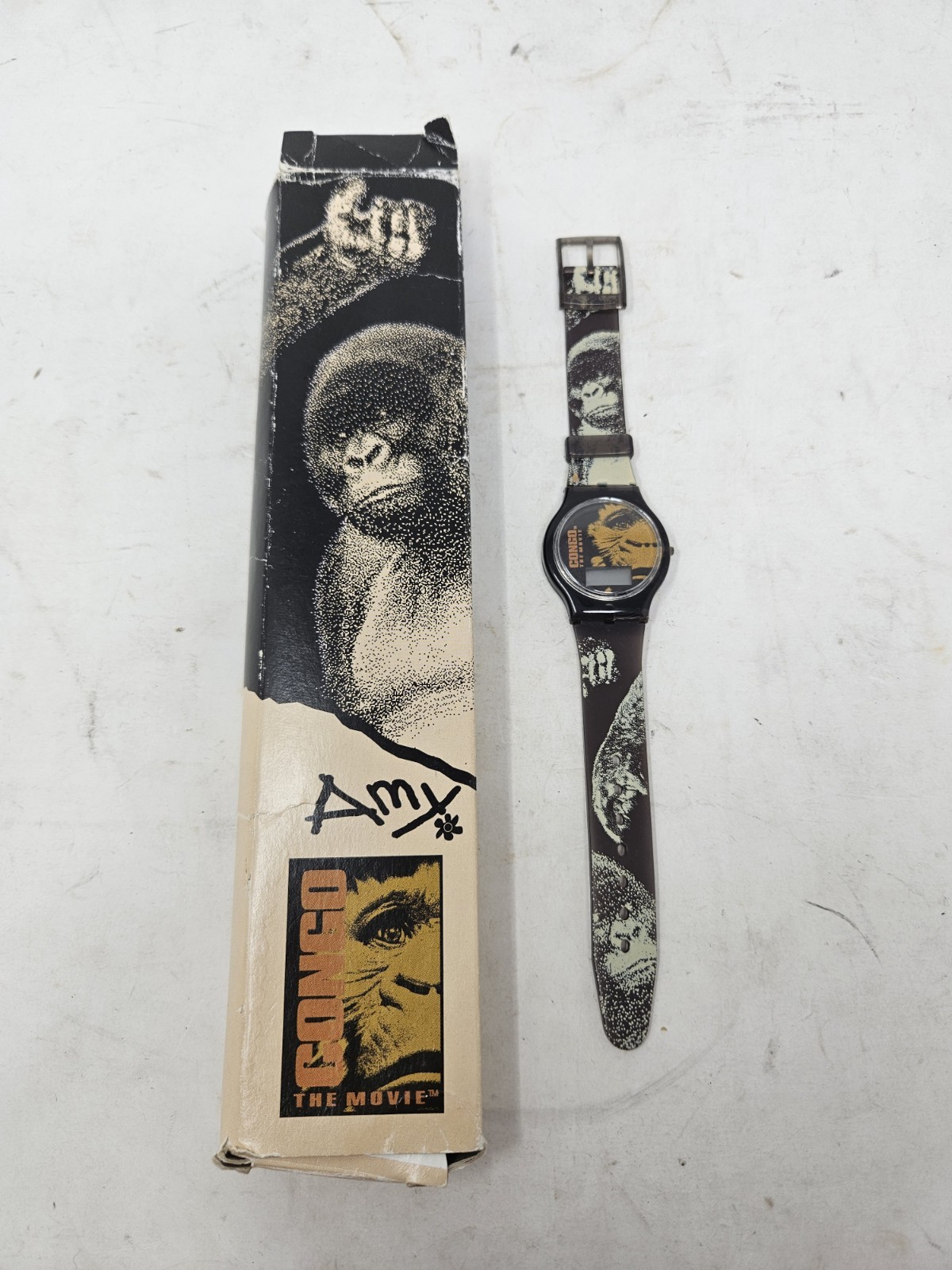 Vintage 1995 Congo The Movie – Amy Gorilla Digital Watch