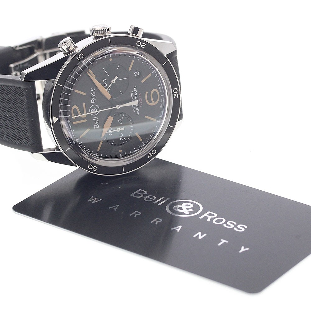 Bell＆Ross Vintage Officer Black BR126-94 Date Automatic Men’s Watch_946713