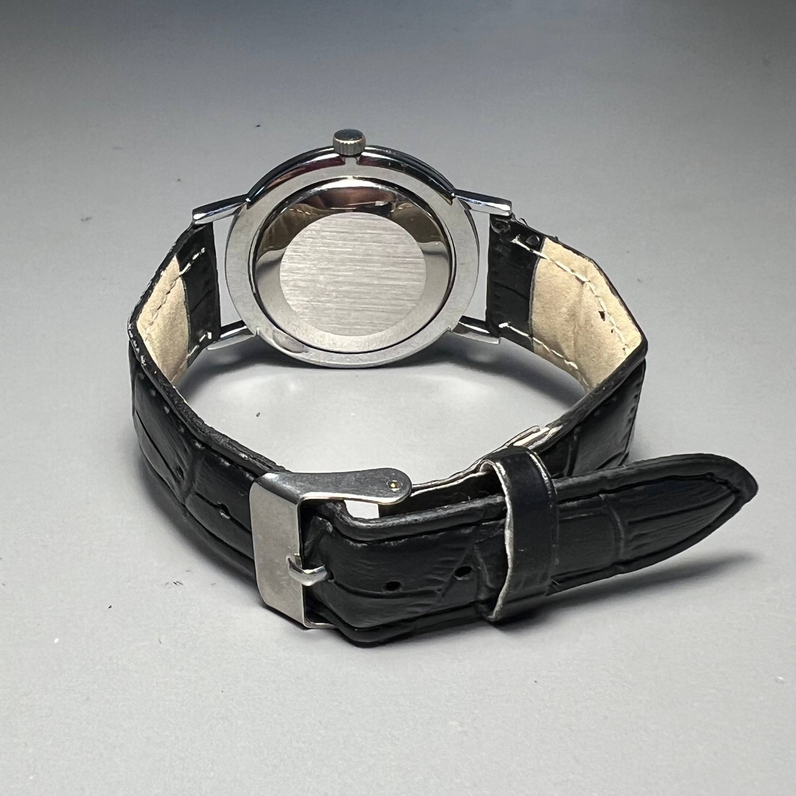 Wristwatch Poljot DE Luxe Ultra Slim 1 MChZ Mechanical Vintage Soviet