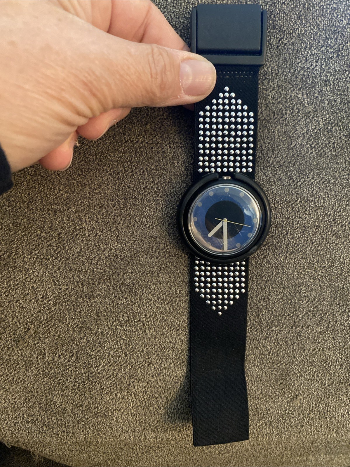 Pop Swatch Watch Chromolux PWBB123 Vintage 1989 Analog Quartz Swiss Untested