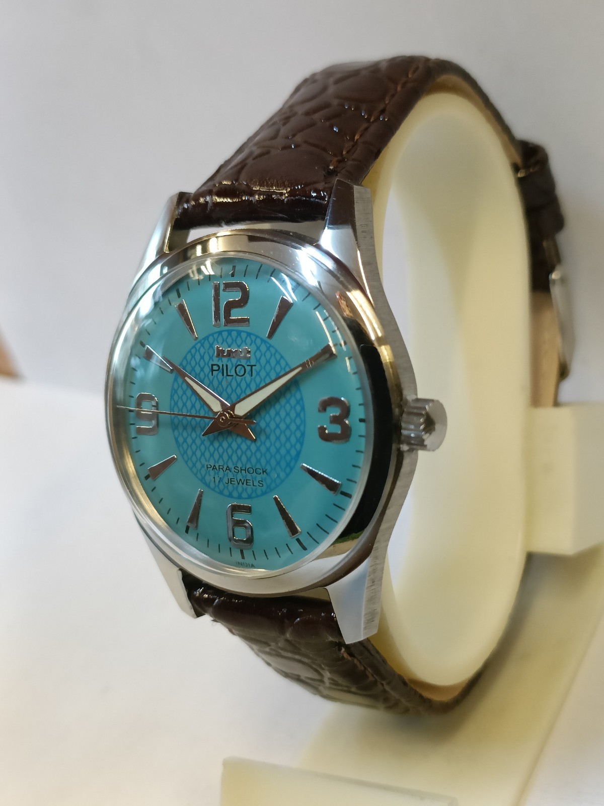 REFURBISHED HMT PILOT 17J WINDING SKY BLUE DIAL 0231 INDIA MEN’S WORKING