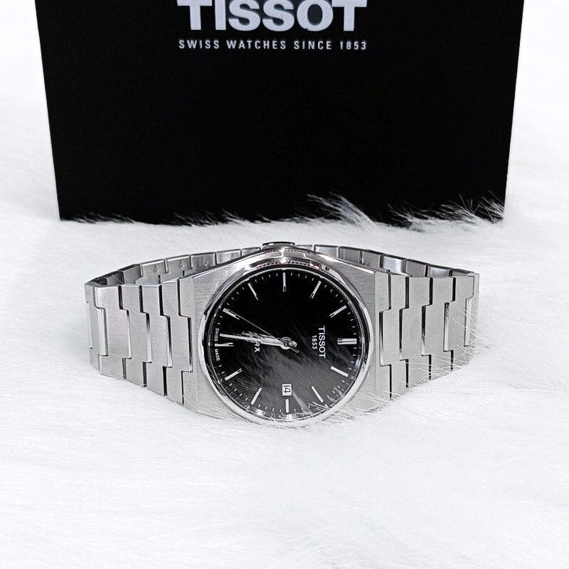 Men Tissot Classic PRX/316L Black Stainless Steel 40mm Watch T137.410.11.051.00