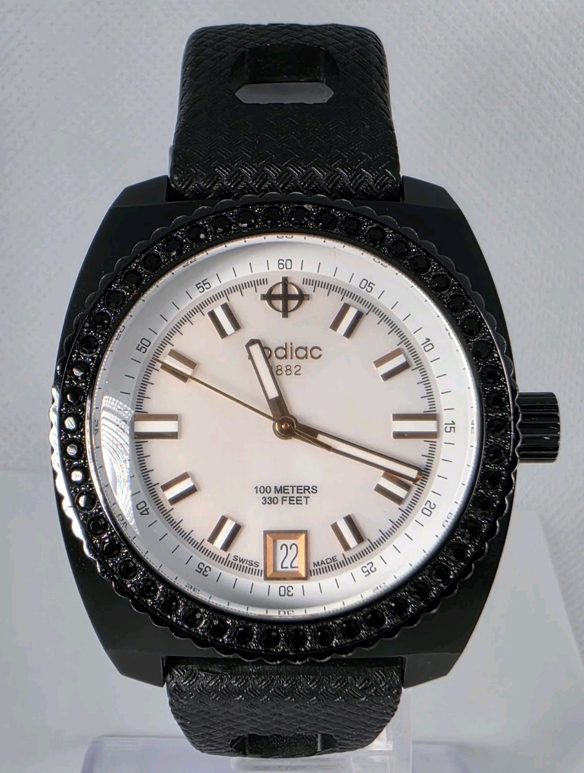 ZODIAC SEADRAGON UNISEX STAINLESS ST WATER RESISTAN 100M MOTHER PEARL DIAL 38mm