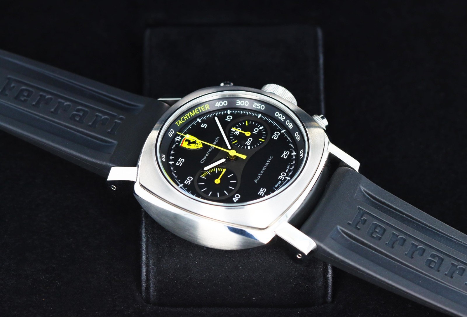 Panerai Ferrari Scuderia Chronograph, Black Dial, Limited to 800 -Steel FER00008