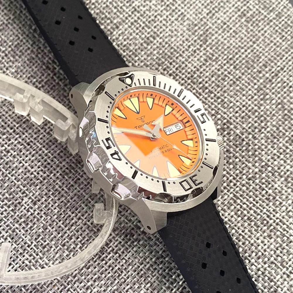 42mm Tandorio Monster NH36A Automatic Diving Men’s Watches Sapphire Glass 20ATM