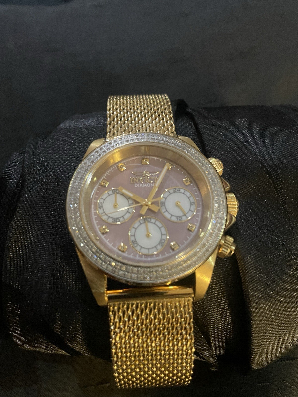 Invicta Diamond Watch Women Gold