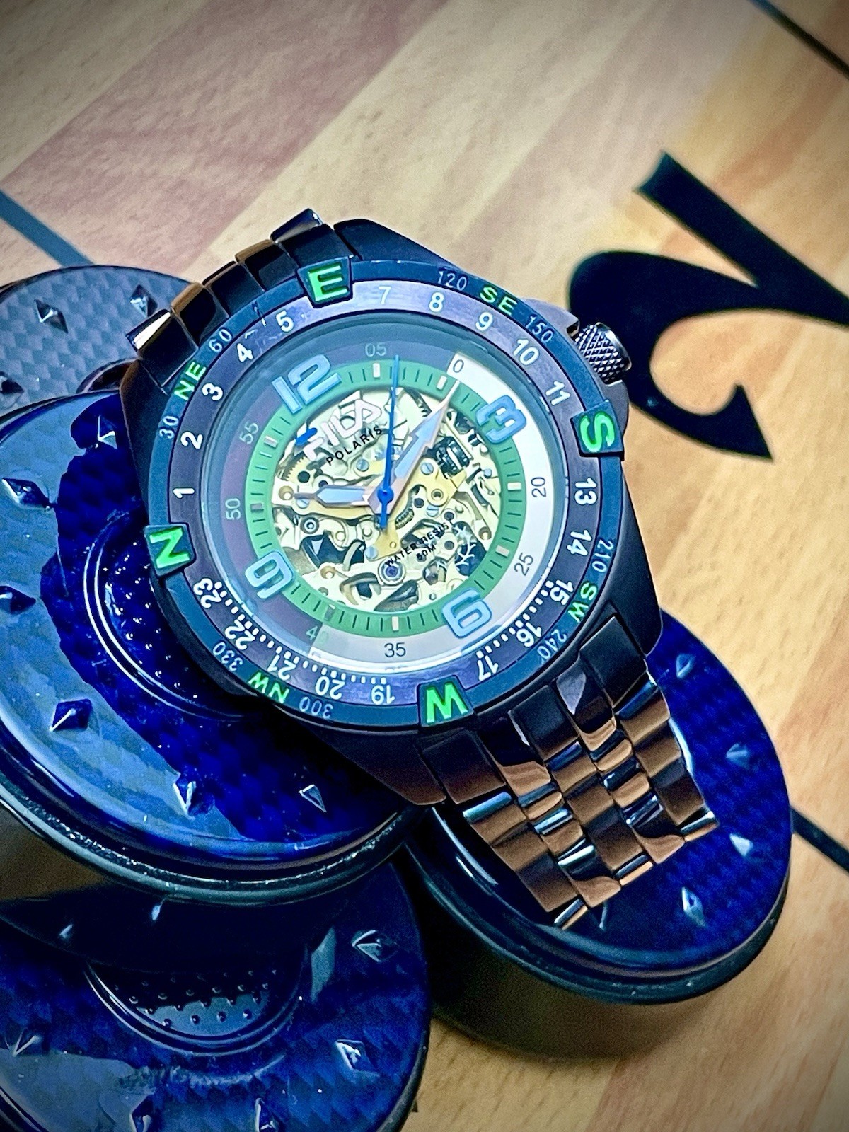 Fila Polaris Automatic Skeleton Men’s Watch – Rotate Bzl- Exihibition – Running!
