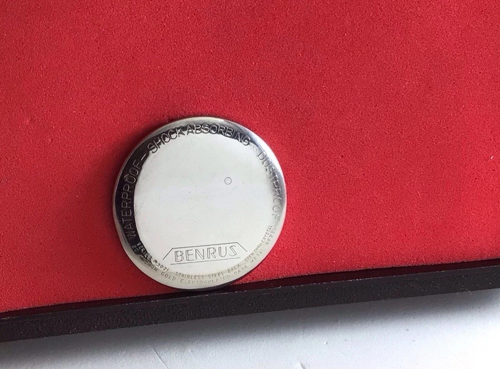 Vintage BENRUS WRIST ALARM Mod. DS10,Ref.3021,Cal.AS 1475, 17J,Ca.1960s,Working.