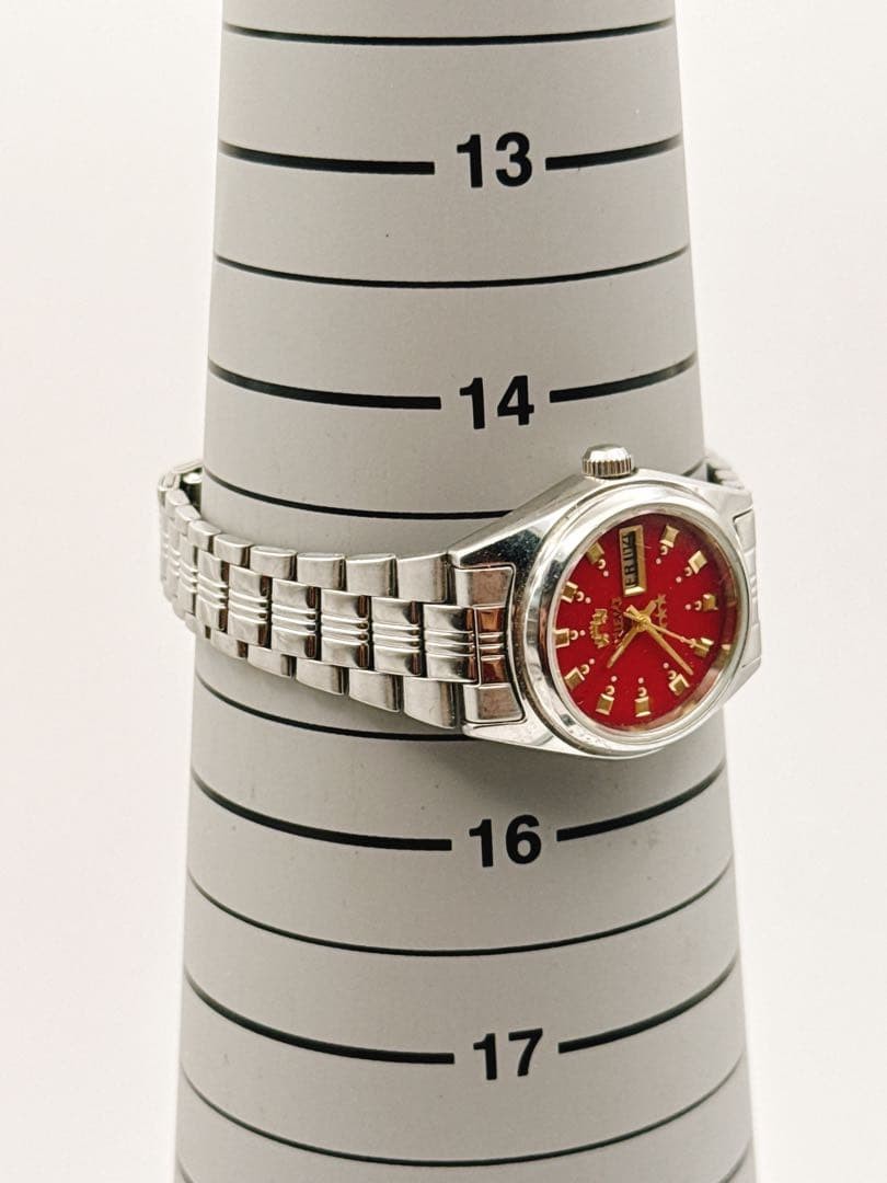 ORIENT NQ1P-Q0 Automatic Day Date Wristwatch 27.9 mm Vintage