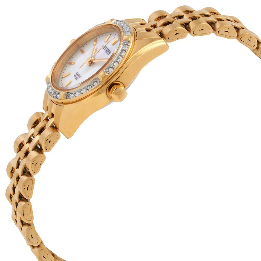 Citizen Ladies Quartz Crystal Mother of Pearl Dial Watch – EU6062-50D NEW