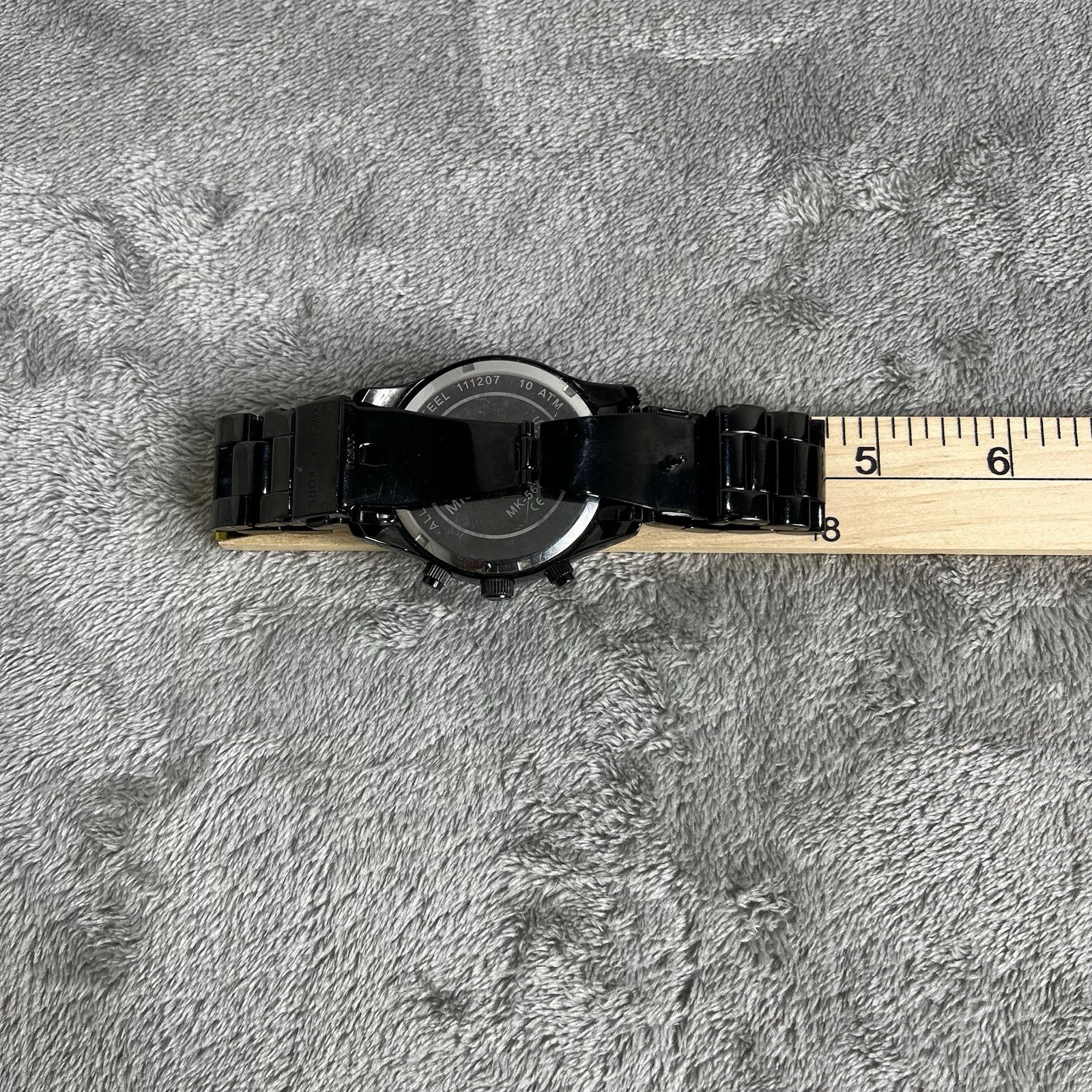 Michael Kors MK5668 Black Chronograph Crystal Dial Women’s Watch 10 ATM
