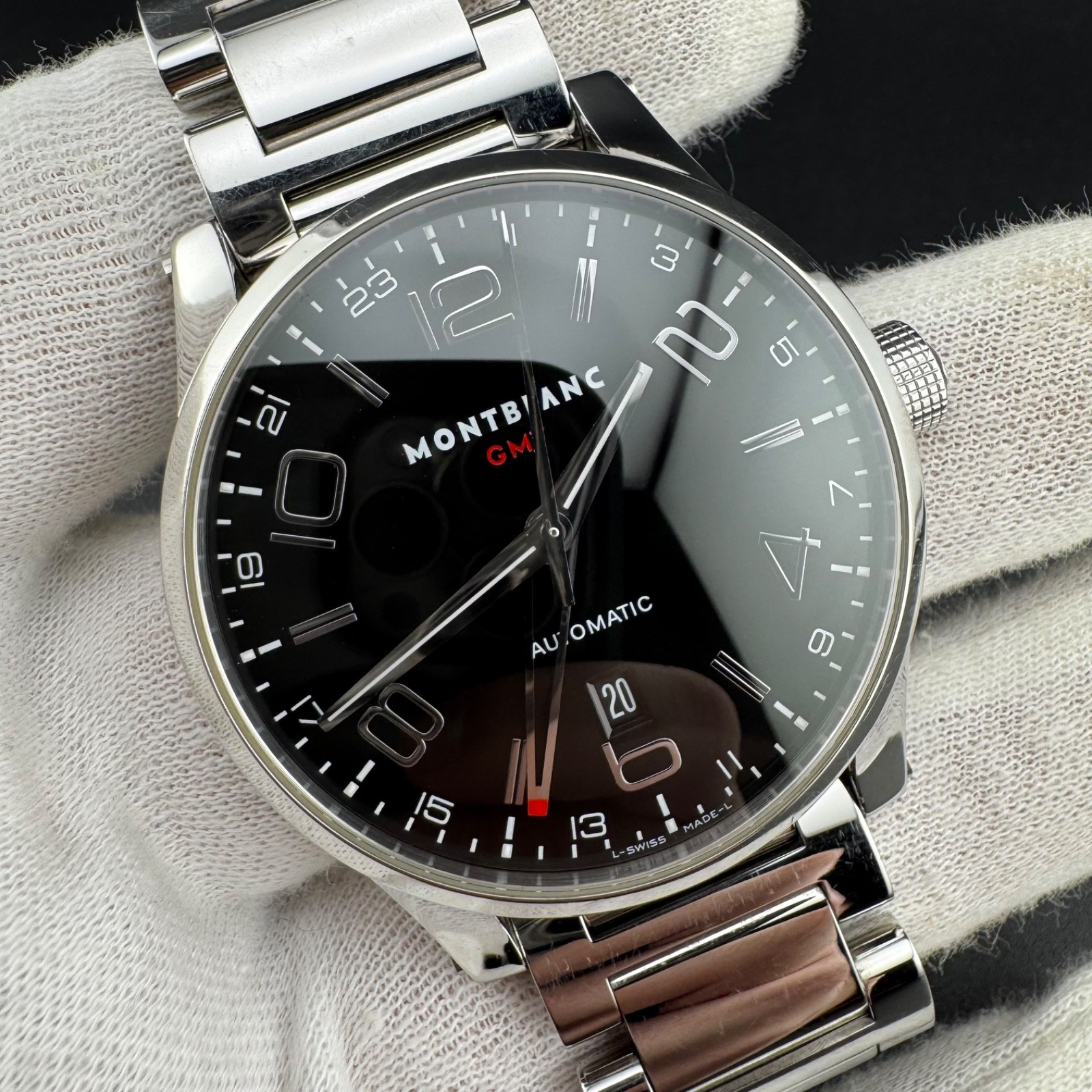MONTBLANC TimeWalker GMT REF 7081 42mm Automatic Watch NO TARIFF