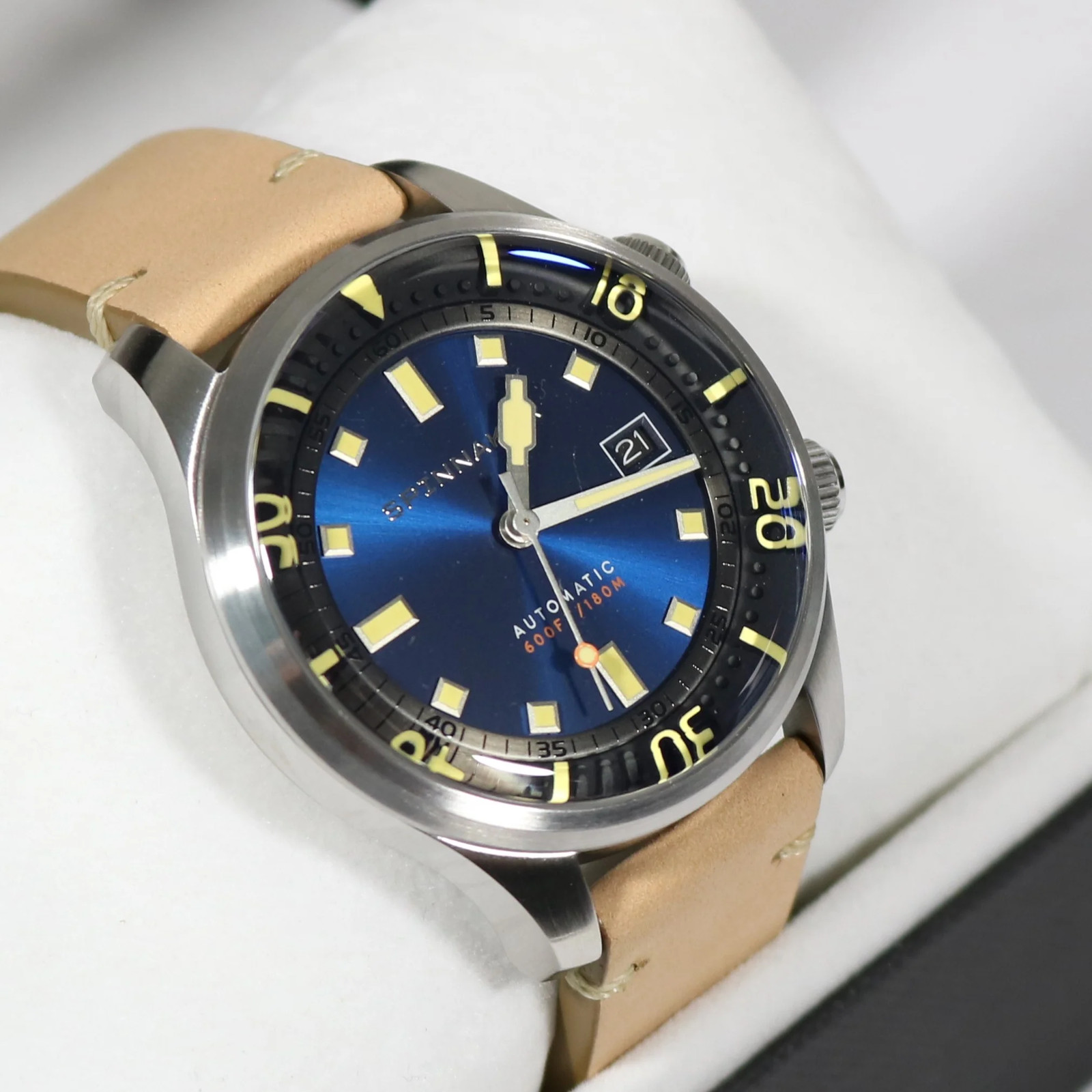 Spinnaker Bradner Blue Dial Brown Leather Strap Men’s Watch SP-5062-05
