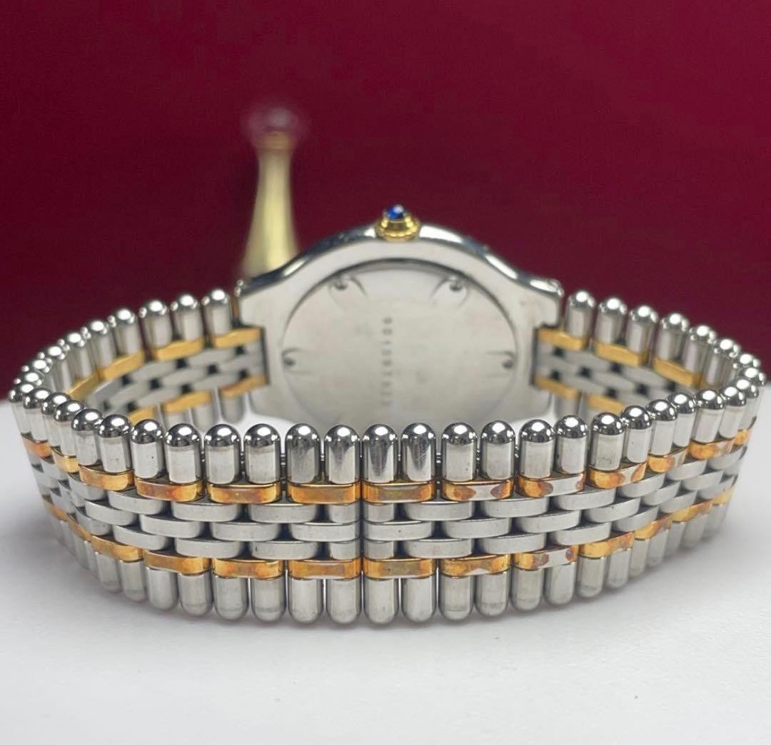 Cartier Must 21 Vendôme Combi Quartz White Watch Japan Used 073013