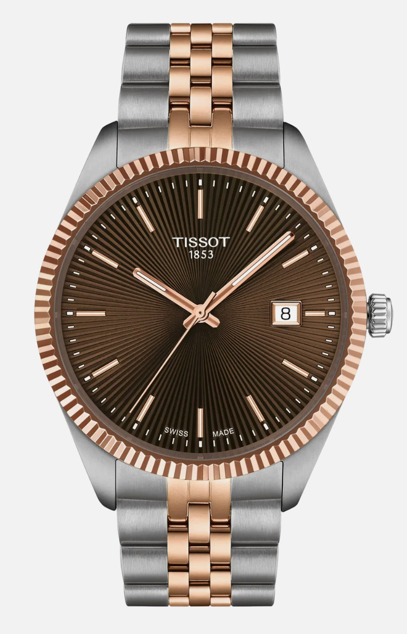 Tissot Ballade Quartz 40mm Brown Dial Two-Tone Men’s Watch T156.410.22.291.01