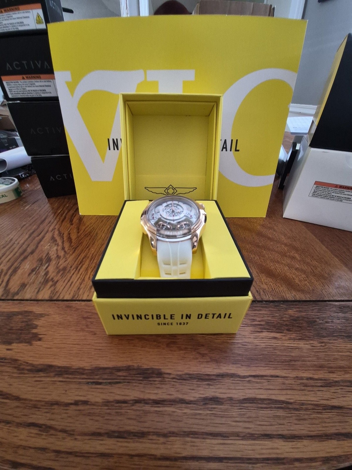 Invicta Specialty 47376 Twin-Axis Men’s Watch w/ Skeleton Dial – 46mm. White