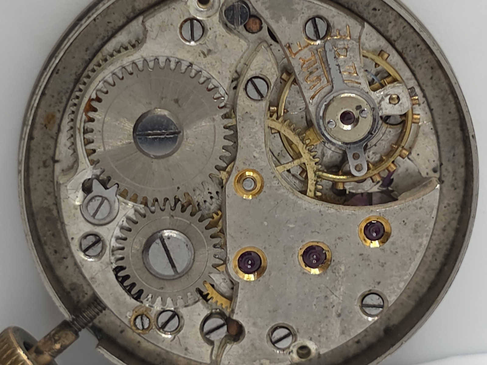 Vintage Agfa Watch Movement Cal. 233 CUPILLARD From 1930’s Hands Main Spring
