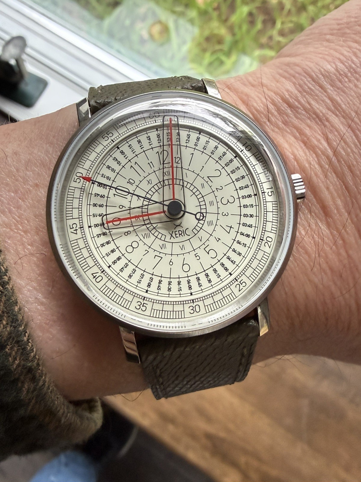 Xeric Omnigraph Automatic Cream Limited Edition – worn once, mint condition