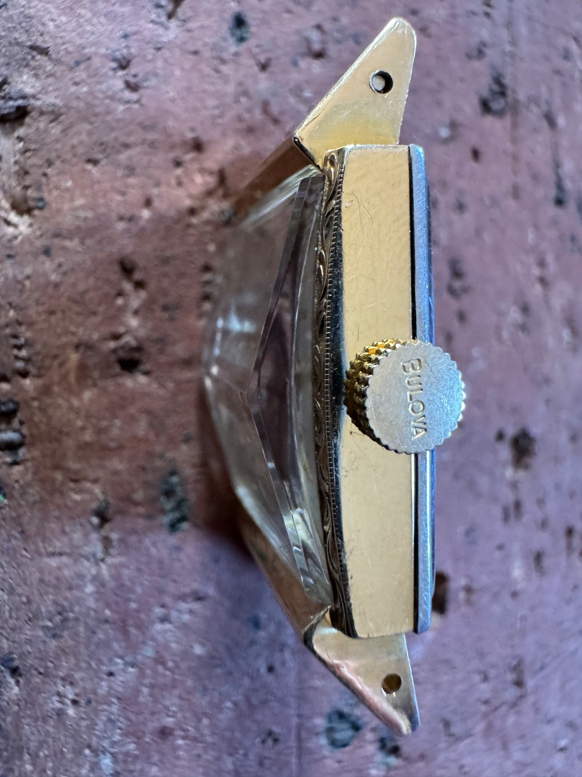 Bulova 1950s Vintage Art Deco Tank Style Watch Running