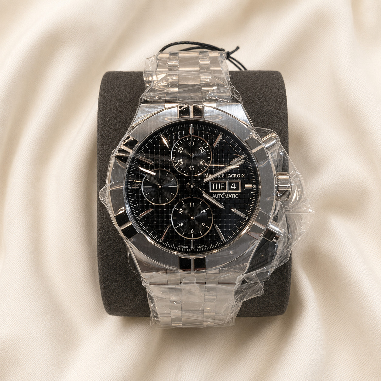 Maurice Lacroix AIKON 44mm Automatic Chronograph Black Dial AI6038-SS002-330-1