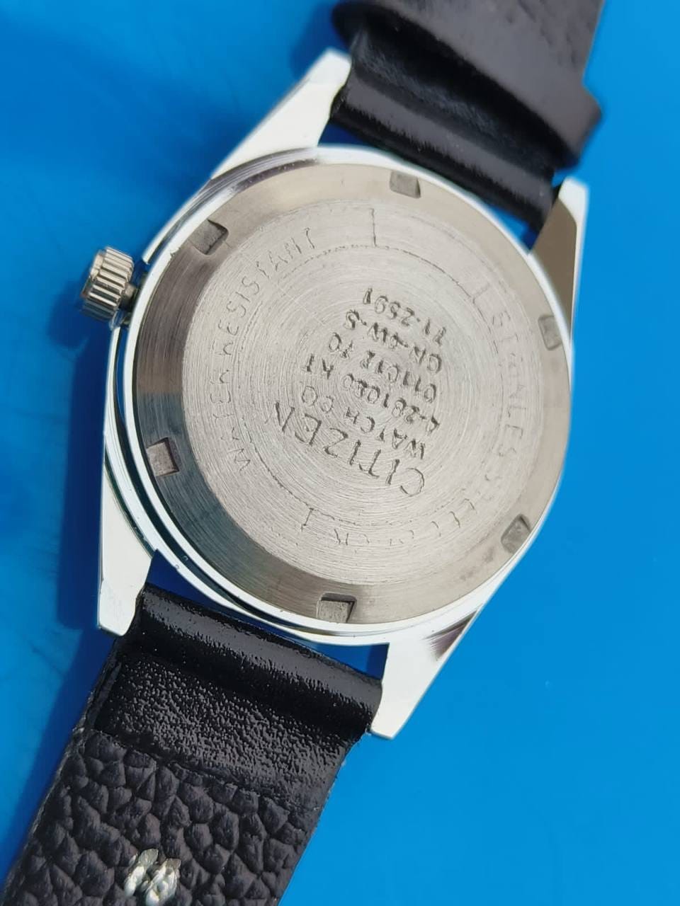 Refurbished Citizen White Dial Vintage Movemen Men’s Watch Exhibition Back 38mm