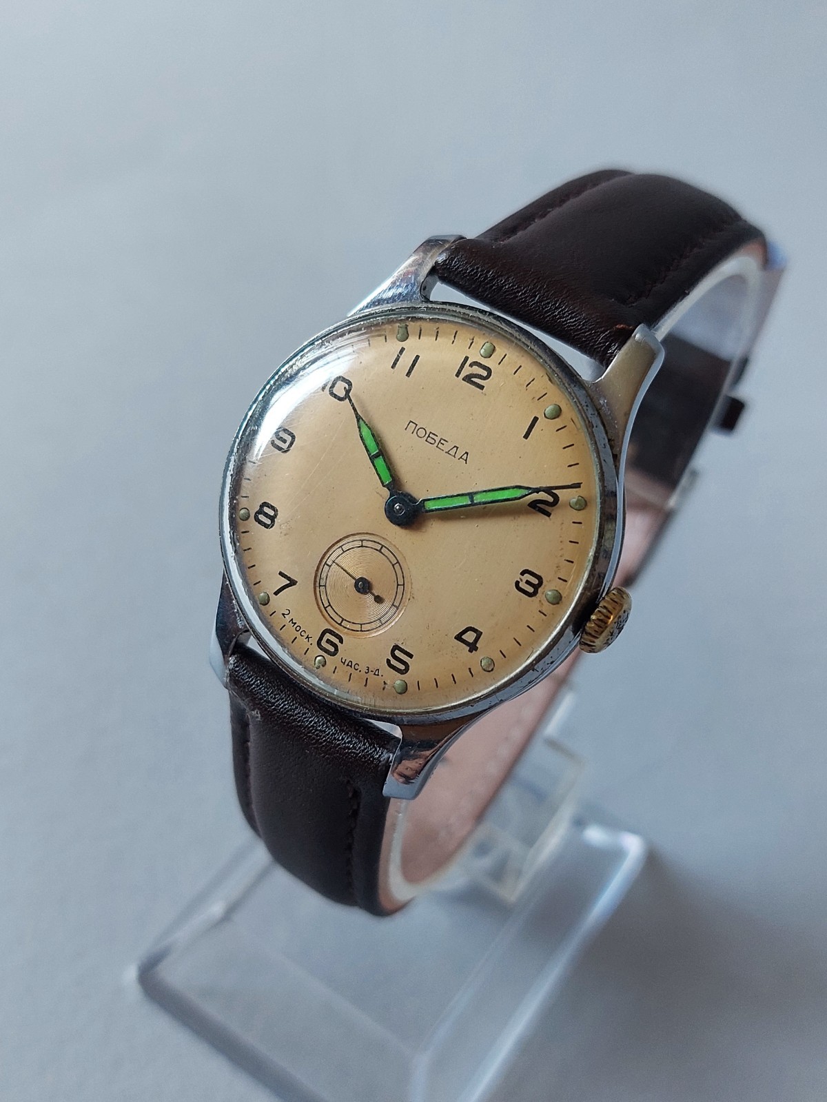 POBEDA ПОБЕДА 1950’s 2 МЧЗ Authentic USSR (Serviced,Oiled)