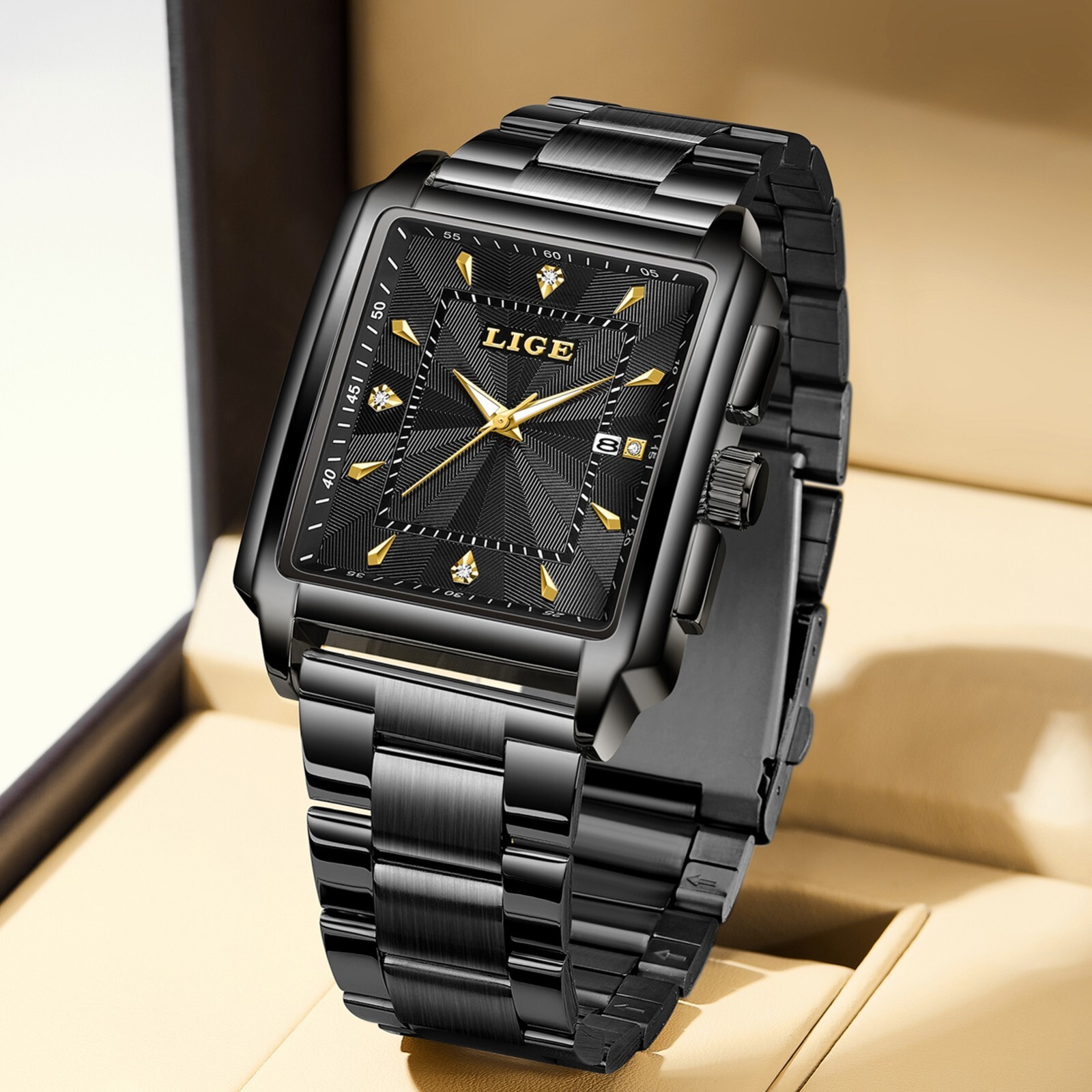 Waterproof Men Watch Stainless Steel Quartz Luminous Classic Business Wristwatch