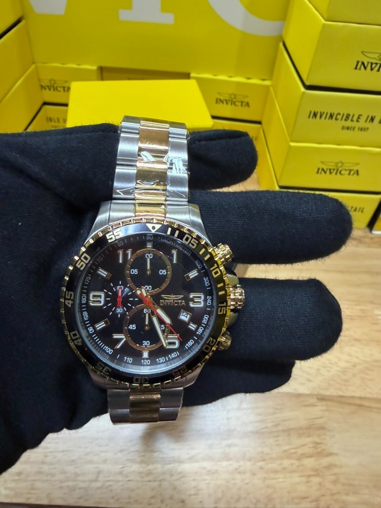 Title: Invicta Specialty Mach Gala 69805 Men’s 48mm Two-Tone Gold Steel Black Co