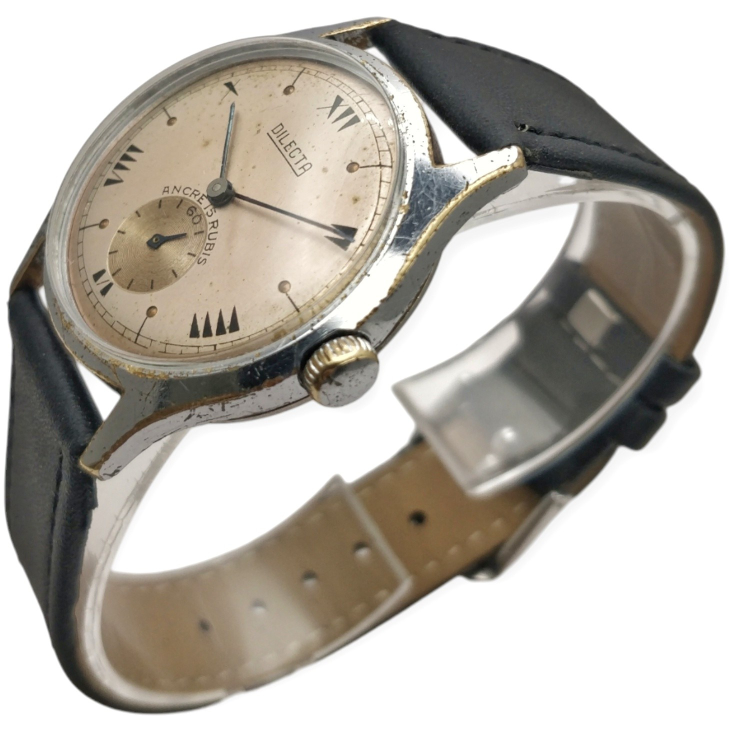 Dilecta 33mm 1950S Mécanique Cupillard 233 Lebrocantheure Montre Vintage Watch