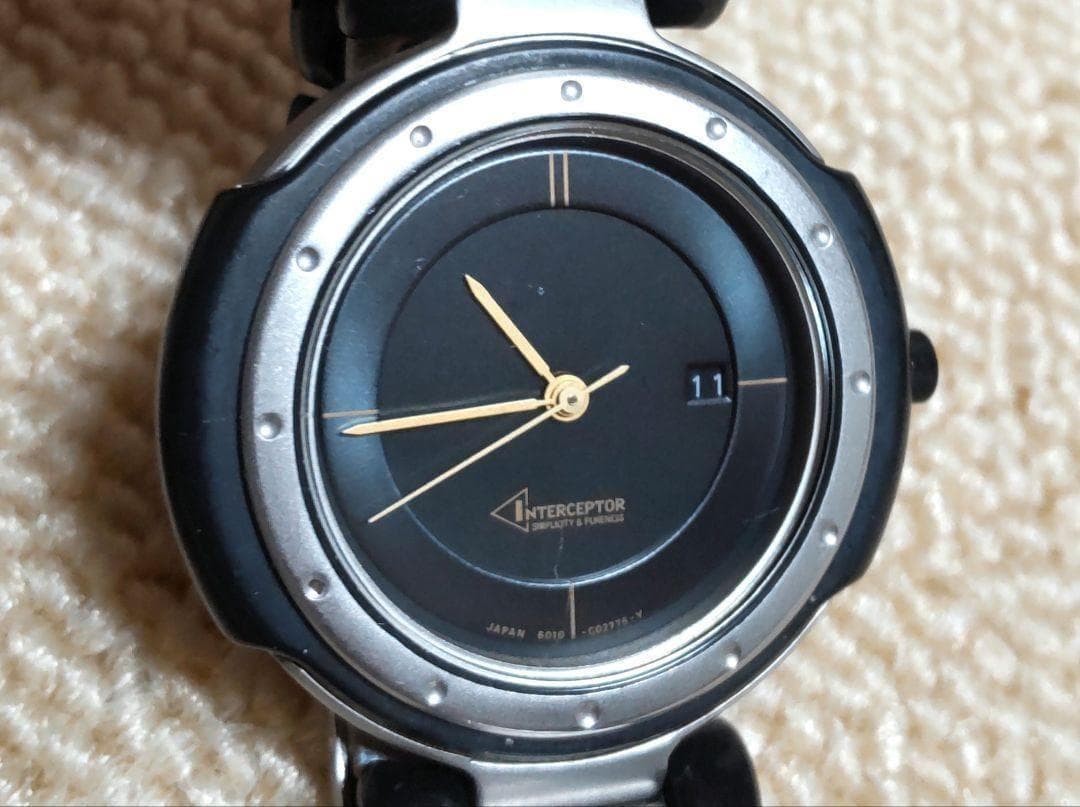 Citizen Interceptor Quartz Unisex Wristwatch 34mm Rare wrist 15.0cm/5.9in