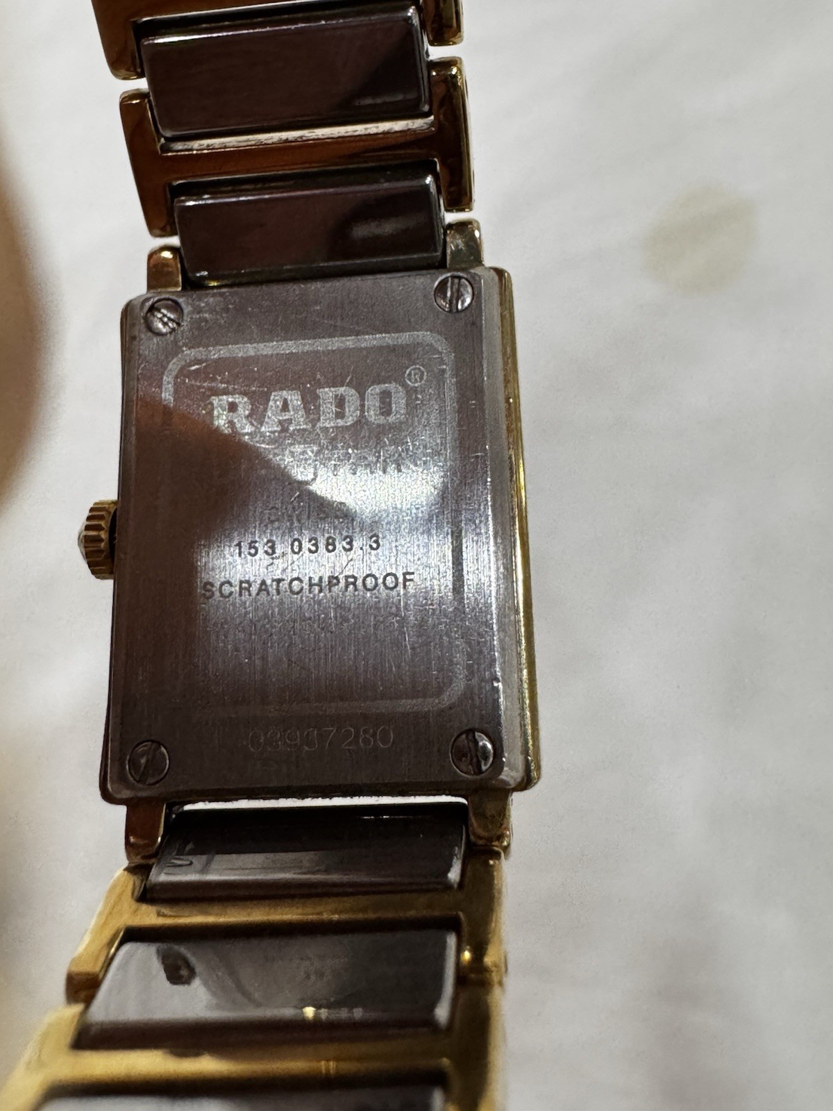 RADO DiaStar Jubilé 153.0383.3 Ladies Quartz Watch Working Cracked Crystal