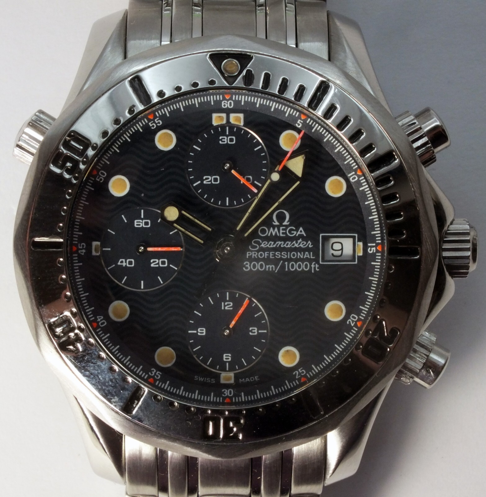 Omega Seamaster Professional 300m Chronograph 41.5mm Wristwatch Serviced LH680