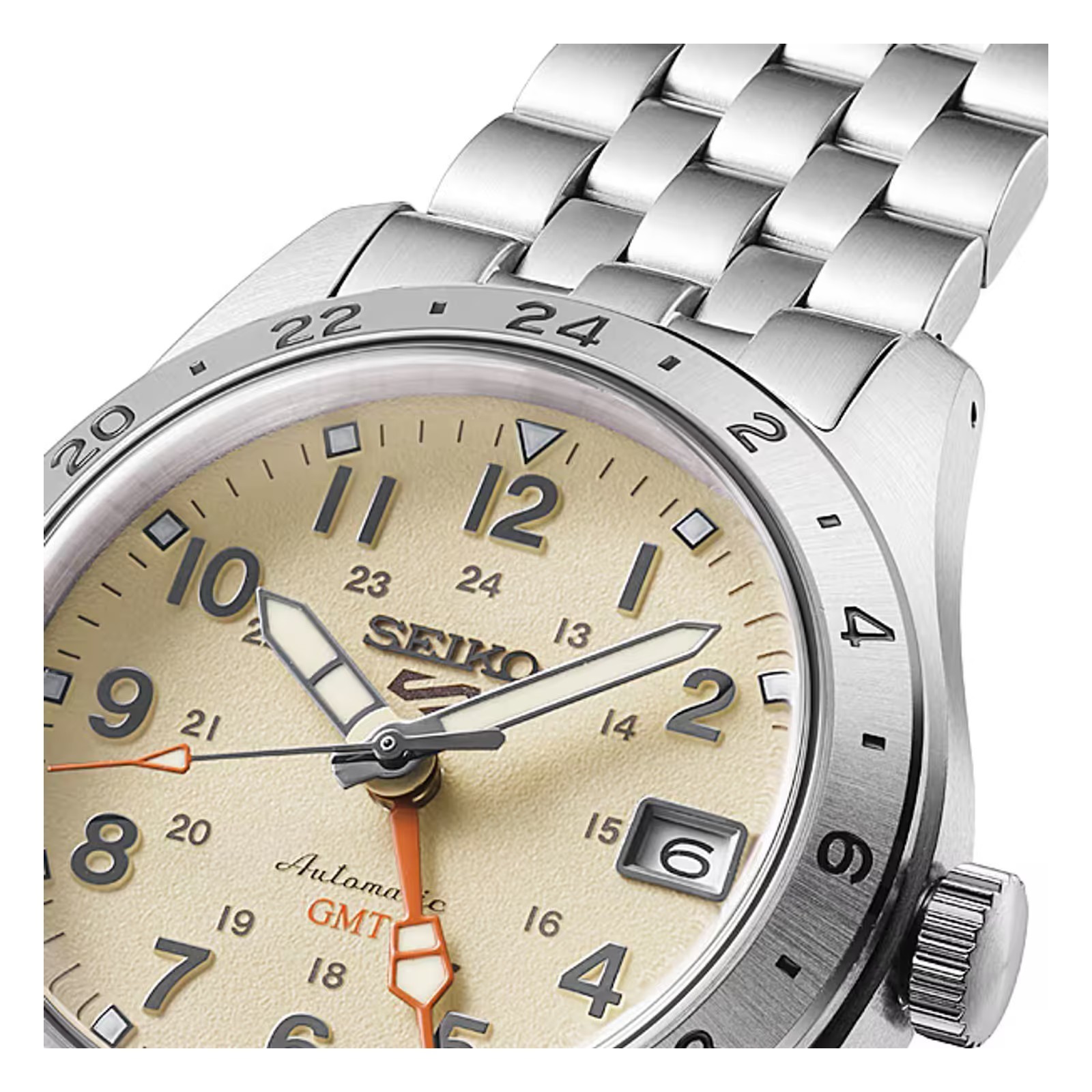 Seiko 5 Sports Field GMT HDB002J Sand Beige Automatic Mens Watch Japan Authentic
