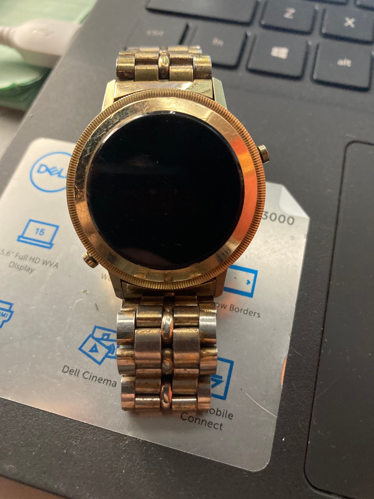 vintage hudson harris 10K gold filled bezel
