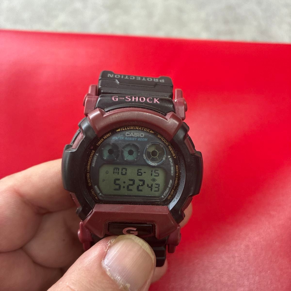 ⌚🔥 CASIO G-SHOCK DW-002 Vintage Digital Watch Working New Battery Parts Japan