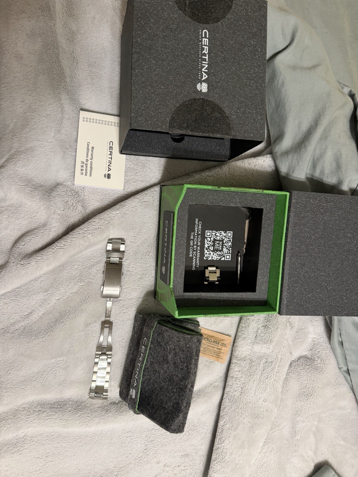 Certina DS Action Automatic Chronograph Diver 300m Black Dial 45mm w/ Box Papers