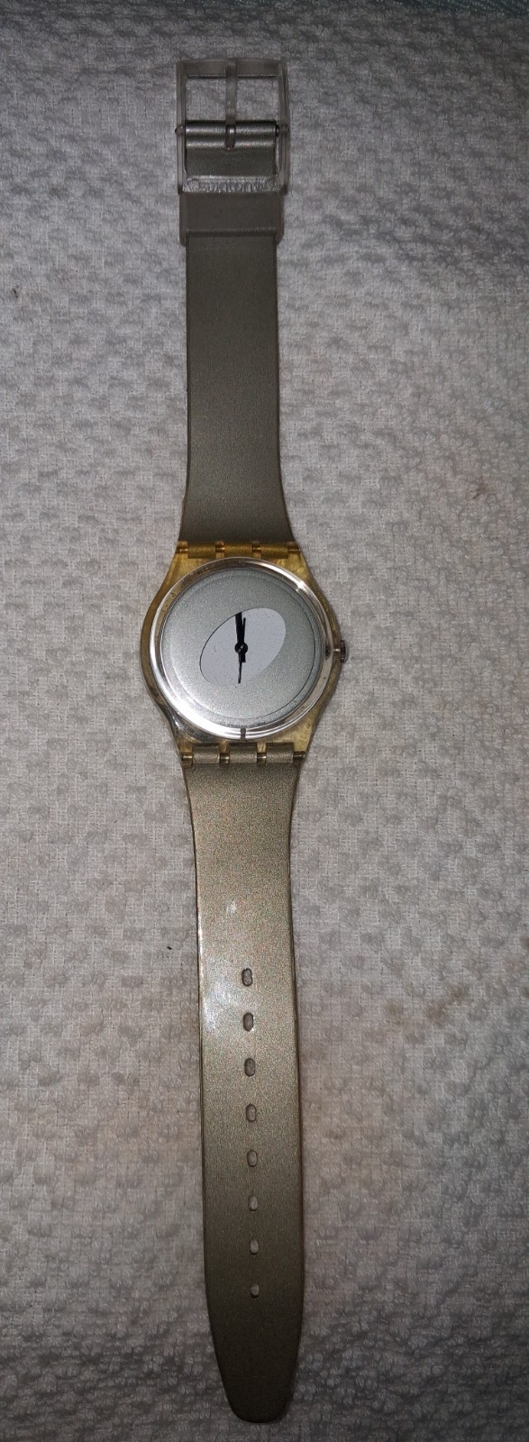 RARE Vintage 1997 Swatch Gent ACCELERATO GK246 Clear Quartz Watch – WORKING